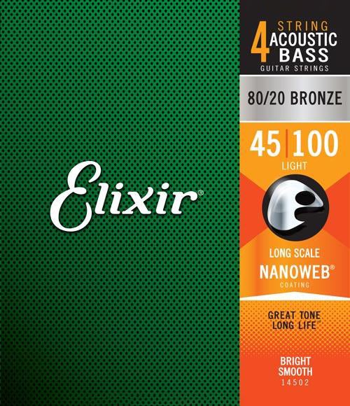 klaver svamp undtagelse Acoustic Bass 80/20 Bronze with NANOWEB Coating | Elixir® Strings
